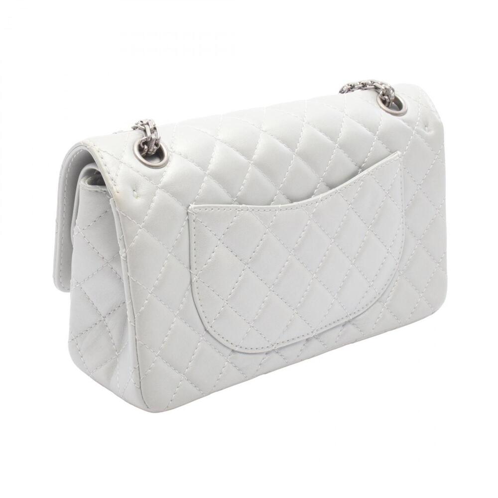 Chanel 2.55 Matelassé Mademoiselle Chain Shoulder Bag Handbag Leather Women's... - Picture 2 of 9